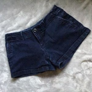 Loft petite dark denim shorts sz 0